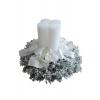 Ľadový adventný veniec 40 cm