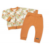 Štýlová bavlnená tepláková súprava G-baby, Líšky - horčicová, veľ. 92
