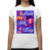 Rumi, Mira a Zoey - Huntrix - dámske tričko s potlačou pre fanúšikov filmu KPop Demon Hunters - Tričkový | XL | Biela | Dámske - super slim