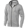 Mikina ELEVATE ARORA HOODED FULL ZIP SWEATER šedý melír L