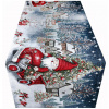 Vianočný gobelínový behúň na stôl Chenille IT043 40x180 cm Viacfarebná