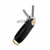 Kožená kľúčenka Orbitkey 2.0 Saffiano Liquorice Black – čierna
