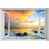 Self -adhézne 3D nálepka na okno Sunset 90x60 (Self -adhézne 3D nálepka na okno Sunset 90x60)