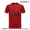 Tričko RANGER® - JELENIA RODINKA - b XL Červená