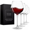 POHÁRE NA ČERVENÉ VÍNO VEĽKÉ 22OZ ELLIPTIC 4KS 650ML ELIXIR GLASSWARE