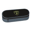 ARS UNA Lamborghini, puzdro na perá a ceruzky, jednozipsové, prázdne, 23x9x6cm, šedé