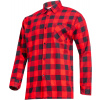 Lahti Pro LPKF12XL Flanelová košeľa s kockovaným vzorom, červená, V: 188-194, C: 116-120, 2XL