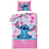 Halantex Ružové bavlna obliečky Stitch motív z rozprávky Lilo a Stitch 100% bavlna 70x90 140x200