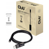 club3D USB-C® / DisplayPort kabelový adaptér USB-C ® zástrčka, Konektor DisplayPort 1.80 m černá CAC-1557 samozhášecí Kabel pro displeje USB-C®