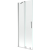 Mexen Velar, 2-krídlová posuvná vaňová zástena 75 x 150 cm, 8mm číre sklo, chrómový profil, 896-075-000-01-01
