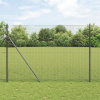 Plot zo zváraného drôtu so 7 stĺpikmi Sivý 1,6x10 m Oceľ