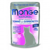 MONGE NATURAL vrecko tuniak v želé s krevetami pre mačky80g