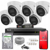 SADA 6 KAMIER NA MONITOROVANIE IP POE 4Mpx DUAL LED IR HIKVISION 1TB KOMPLET