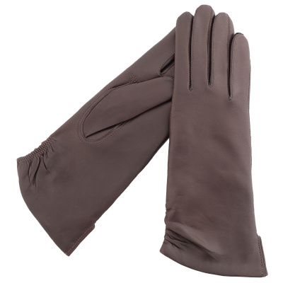 KARMA Leather Gloves Sabina dámske kožené rukavice Veľkosť: 8, Farba: Tmavohnedá