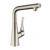 Hansgrohe Metris New Drezová batéria, vzhľad nerezový 14883800-HG