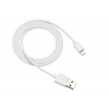 Canyon CNS-MFICAB01W, 1m kábel Lightning/USB, MFI schválený Apple, biely