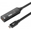 PremiumCord USB-C 3.2 Gen 2 repeater a prodlužovací kabel Male-Female, 10Gbps Aluminium 5m ku31rep5bl
