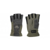 Rukavice Mikado Fleece Half Finger Green Veľkosť L