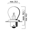RMS Žiarovka RMS FLOSSER 246510476 6V 15W sb 25 p26s