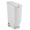 Plastový odpadkový kôš s pedálom SIMPLEHUMAN SLIM BIELY 40 l