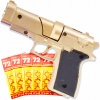 PIŠTOĽ NA KAPSLOVKY 5x72ks KOVOVÝ REVOLVER PRE DETI + DARČEK