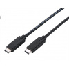 C-TECH kabel USB 3.2, Type-C (CM/CM), PD 100W, 20Gbps, 1m, černý CB-USB32-10B