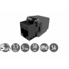 Samorezný keystone Solarix CAT6 UTP SXKJ-6-UTP-BK-SA Component Level a 4PPoE certifikácia (25286801)