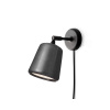 New Works Nástenná lampa Material Wall Lamp, black marble 20158