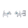 Stříbrné náušnice pecky pes Aaron ZT42543E