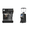 Ascaso Steel DUO PID, Black&Wood + Eureka Atom Specialty 65, black