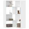 Rohová 4patrová knihovna bílá 85 x 85 x 140 cm kompozitní dřevo 3307810