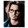 Diamantové maľovanie - JOHNNY DEPP Rámovanie: bez rámu a bez vypnutia plátna, Rozmer: 40x50 cm