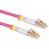 Optický patchcord LC/PC - LC/PC 25m 3mm, duplex, MM, 50/125, OM4