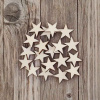 Drevená ozdoba - Hviezda 10ks - 4cm