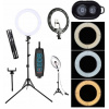 LED krúžková lampa 120 W Bluetooth+statív 2,2 m (LED krúžková lampa 120 W Bluetooth+statív 2,2 m)