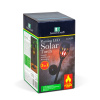 LED solárna lampa – zapichovacia / nástenná / voľne stojaca – efekt plameňa – 12 LED – 90 x 410 mm