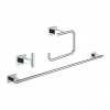 Grohe Essentials Cube - Sada doplnkov do kúpelne 3 v 1, chróm 40777001