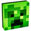 Minecraft CREEPER lampa štvorcová 10x10cm Senzor Súmraku Licencovaná