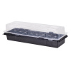 NOHEL GARDEN Minipařeniště MEDIUM 18 otvorů černé 47x16x12cm 2ks