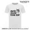 Tričko RANGER® - MUŽY MILUJÚ PEKNÉ ŽENY M Biela