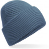 BEECHFIELD B 385R RECYCLED / Pletená čiapka s manžetou - airforce blue Univerzálna
