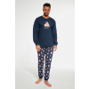 Pánske pyžamo CORNETTE 115/237 A Time For Us M tmavo modrá