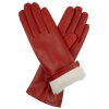 Kreibich Dámske rukavice podšívka kožušina - červené Farba: 17 - červená, Veľkosť: 7,5
