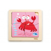 Viga puzzle Krab 4 dílky