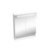 RAVAK CLASSIC II 600 Zrkadlová skrinka 600x140x760 mm,2 dvierka, LED osvetl. Biela+Cleaner X000001469