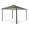 Blumfeldt Pantheon Solid Sky Ambient Solar, altánok so strechou, 3 x 4 m, polykarbonát, hliník, osvetlený (HMD1-PSSAmSolar3x4)
