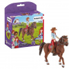 Schleich 42539 Zrzka Hannah s pohyblivými klouby na koni