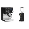 Rancilio Silvia BC PID, black + Eureka Helios 75, black