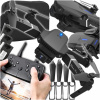 DRON E99 2x KAMERA 4K ZÁVES 500M WIFI PÚZDRO PILOT HRAČKA NÁPAD