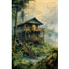 Plagát, Obraz - Jungle Cabin, Thomas Chedeville, 26.7 × 40 cm
